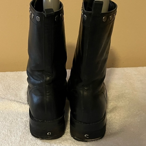 Coach Black Leather Imperfection Boots Sz 8 1/2 - Picture 9 of 13